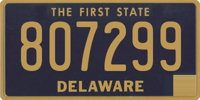 DE license plate 807299