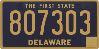 DE license plate 807303