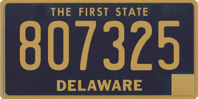 DE license plate 807325