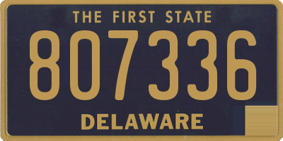 DE license plate 807336