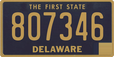 DE license plate 807346