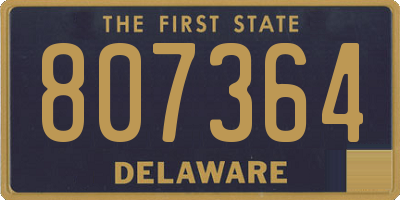 DE license plate 807364