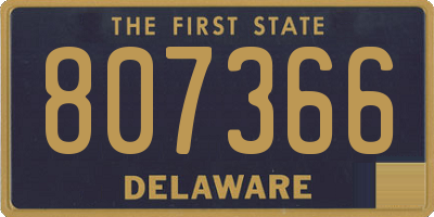DE license plate 807366