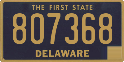 DE license plate 807368