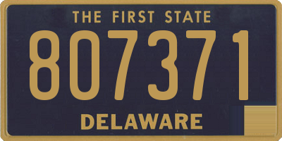 DE license plate 807371