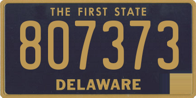 DE license plate 807373