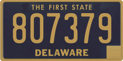 DE license plate 807379