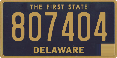 DE license plate 807404