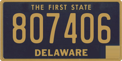DE license plate 807406