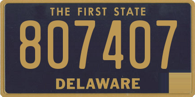 DE license plate 807407