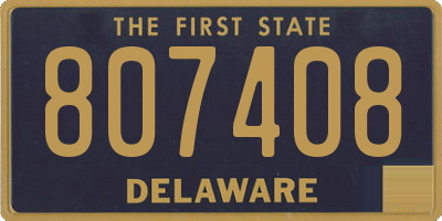 DE license plate 807408