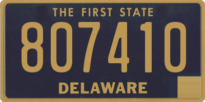 DE license plate 807410
