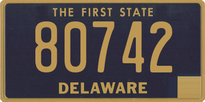 DE license plate 80742