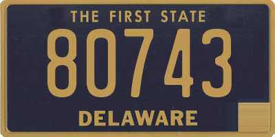 DE license plate 80743