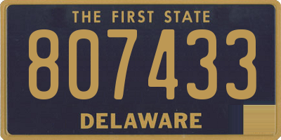 DE license plate 807433