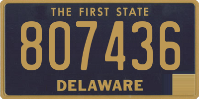 DE license plate 807436