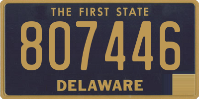DE license plate 807446