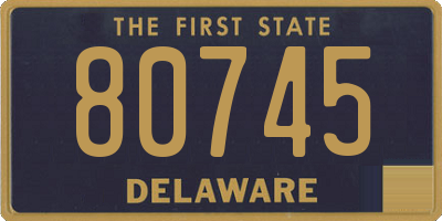 DE license plate 80745