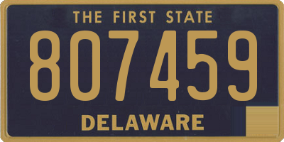 DE license plate 807459