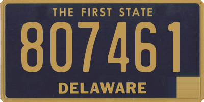 DE license plate 807461