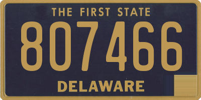 DE license plate 807466