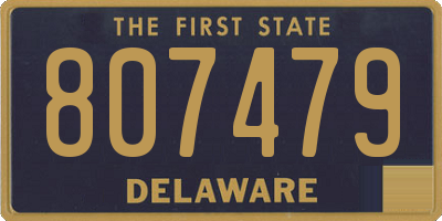 DE license plate 807479