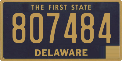 DE license plate 807484