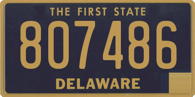 DE license plate 807486
