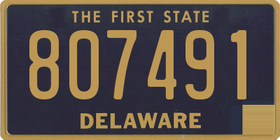 DE license plate 807491