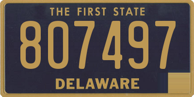 DE license plate 807497