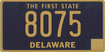 DE license plate 8075