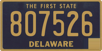 DE license plate 807526