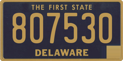 DE license plate 807530
