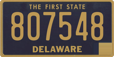 DE license plate 807548