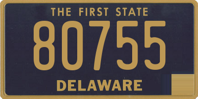 DE license plate 80755