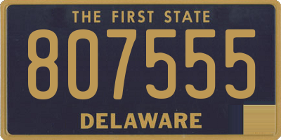 DE license plate 807555
