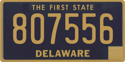 DE license plate 807556