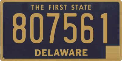 DE license plate 807561