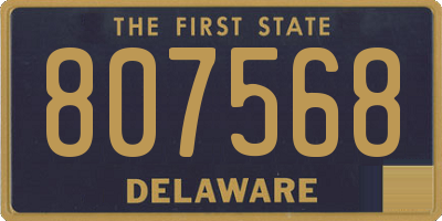 DE license plate 807568