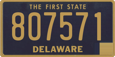DE license plate 807571