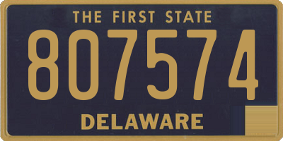 DE license plate 807574