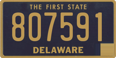 DE license plate 807591