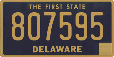 DE license plate 807595