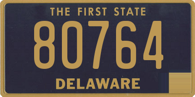 DE license plate 80764
