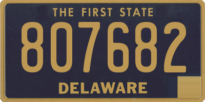 DE license plate 807682