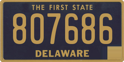 DE license plate 807686