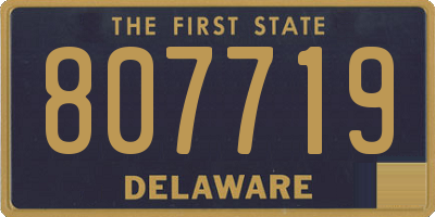 DE license plate 807719