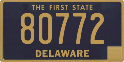 DE license plate 80772