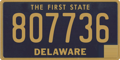 DE license plate 807736