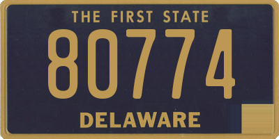 DE license plate 80774